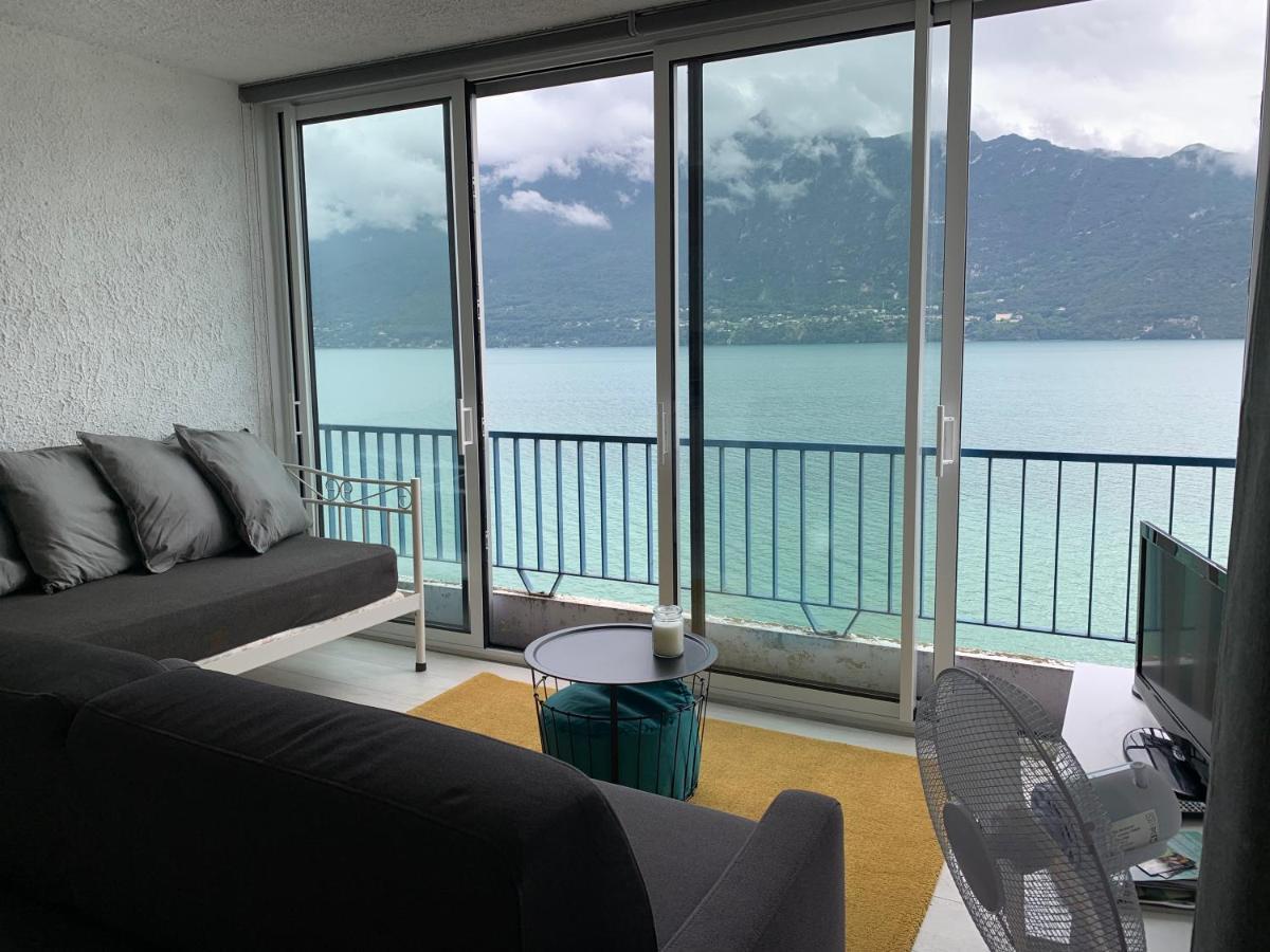 Le Lamartine, Vue Magnifique Face Au Lac Du Bourget Aix-les-Bains Bagian luar foto